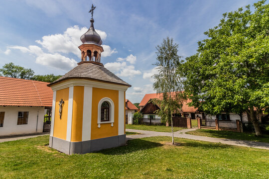 Chapel in the open air museum (Polabske národopisne muzeum) in Prerov, Czechia