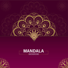 Background seamless vector mandala pattern layout