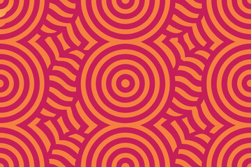 Fototapeta na wymiar Hypnotic Seamless Pattern Background. Vector Illustration