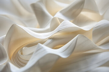 the delicate folds and creases of an origami creation - obrazy, fototapety, plakaty