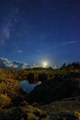 沖縄・宮古島の夜空と海