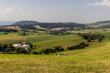 View of rural landscape near Kraliky, Czech Republic - 765763575