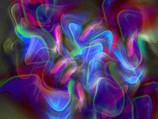 Abstract colorful motion background. Blur wave shapes background