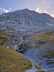 Fototapeta na wymiar Eiger north face