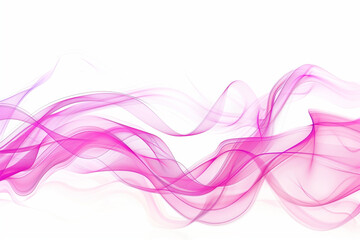 Pink Neon Motion isolated on white background. Pink light trail wave effect. Pink glowing line effect