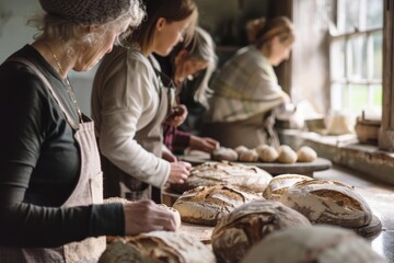 Artisan Bread-Making Workshop - obrazy, fototapety, plakaty