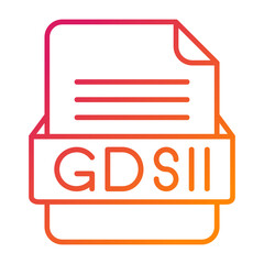 GDSII File Format Vector Icon Design