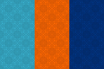 Abstract Islamic Geometric Stroke Pattern Design