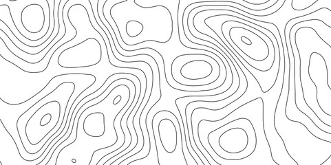 Topographic map and landscape terrain texture grid. Abstract lines background. Contour maps. Vector illustration. black and white topographic contours lines of mountains.	
