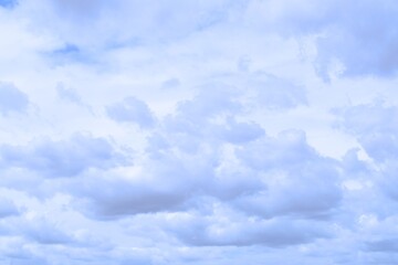 Beautiful white cumulus clouds for background