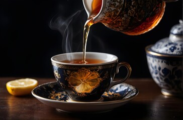 cup of tea and teapot