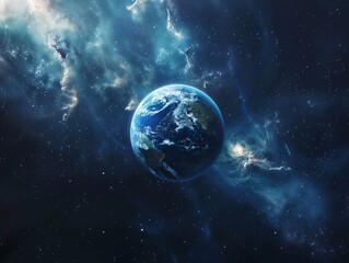 Naklejka premium earth in space