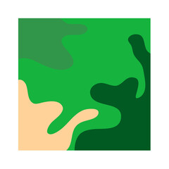 Abstract shape and color pattern background