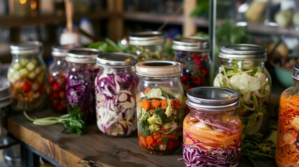 Fermenting process of vegetabler like red onion and carrot