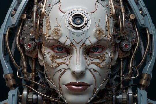 the face of the robot 