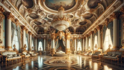 Foto op Canvas grandiose baroque-style palace interior. © Henry