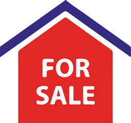 Art & Illustration, House For Sale Icon Vector Logo , House For Sale Icon 