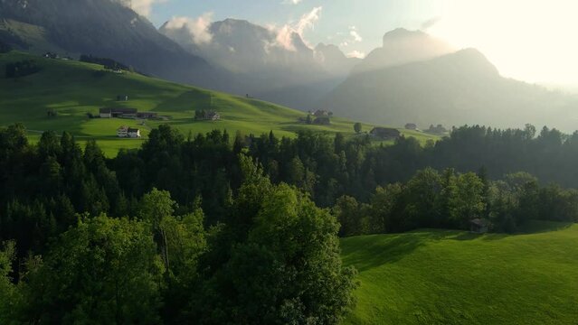 
Nestled amidst the serene majesty of the Alps lies Green Plains, a picturesque expanse of verdant beauty. 