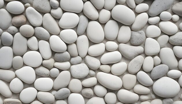 White Grunge Pebble Wall Texture Background.