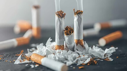 An infographic illustrating the statistics and facts about smoking - related diseases and their impact on global health - obrazy, fototapety, plakaty