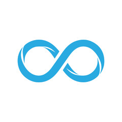 blue Infinity symbol icon