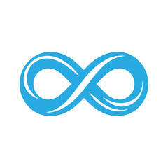 blue Infinity symbol icon