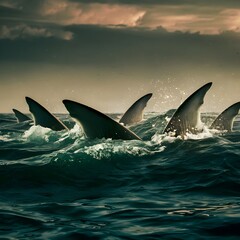 Fototapeta premium shark in the sea