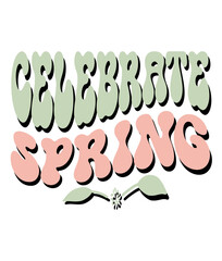 Retro, Spring  Craft Design. T-shirt Design. Illustration