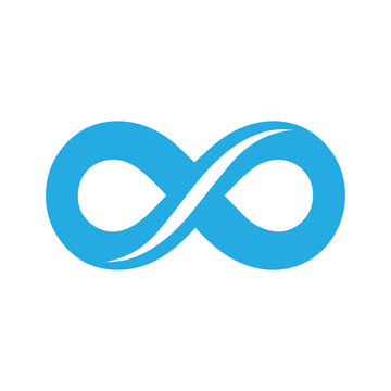blue Infinity symbol icon