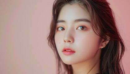 Korean beauty model