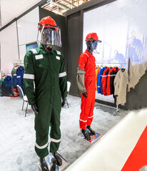 Special protective, work clothes, various jackets for builders, oil and gas industry workers...