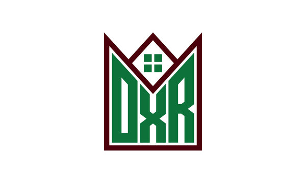 OXR initial letter builders real estate logo design vector. construction, housing, home marker, property, building, apartment, flat, compartment, business, corporate, house rent, rental, commercial