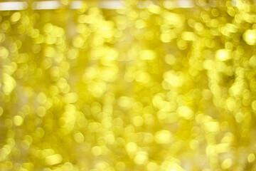 Yellow bokeh background. Soft defocused lights