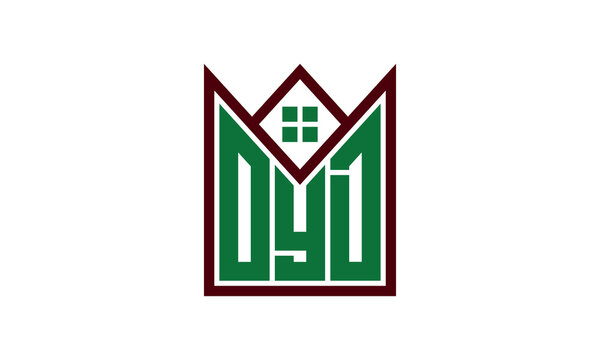 OYD initial letter builders real estate logo design vector. construction, housing, home marker, property, building, apartment, flat, compartment, business, corporate, house rent, rental, commercial