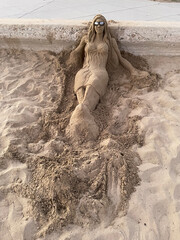 sand sculpture on a beach © Wesley