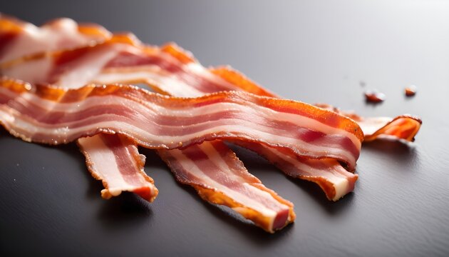 Bacon Strip isolated on white
