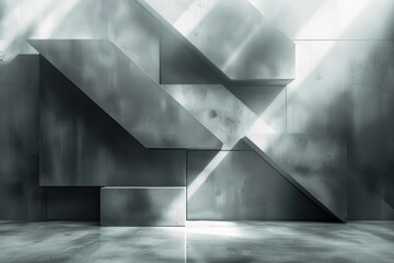 Abstract grey gradient studio background