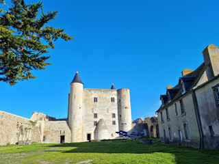 Fototapeta na wymiar Noirmoutier castle, Vendée, France
