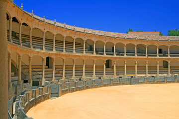 Famous bullfighting arena in Ronda, Spain