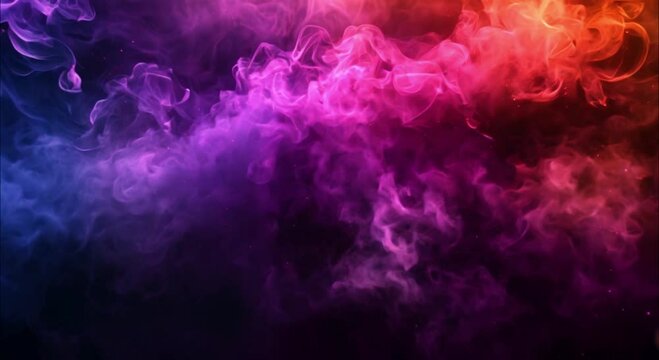 colorful multicolored smoke footage