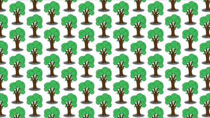 Obraz premium Vector background with pattern. Seamless background with a pattern in the shape of a tree. Tree, nature, background, repeating, seamless
