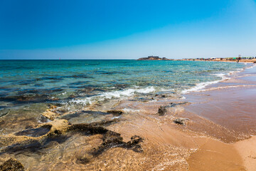 summer day at the beach in Sicily