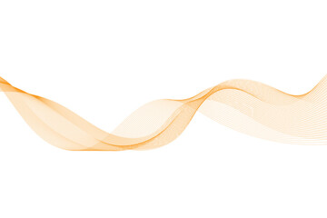 Modern stylish dynamic orange wave background. Vector illustration. EPS10