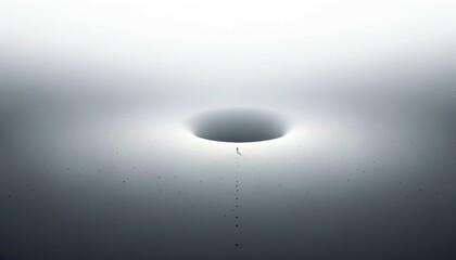 Close-up of a Circular Object with Central Hole on Blurred Background