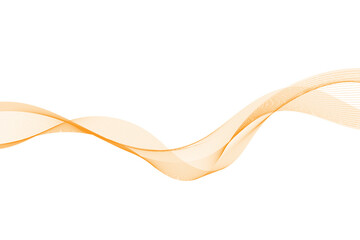Modern stylish dynamic orange wave background. Vector illustration. EPS10