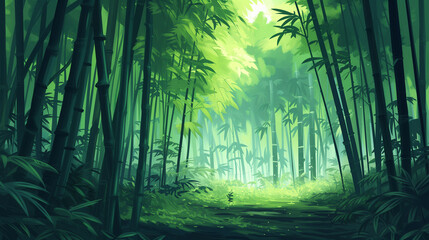 Emerald Bamboo Forest