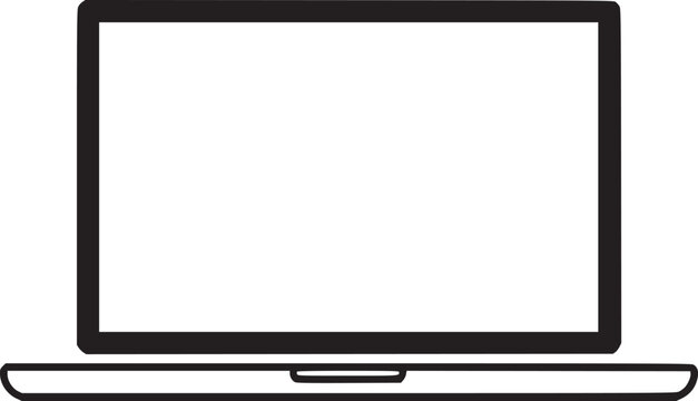 recommend clip art: Laptop computer or notebook computer flat icon for apps and websites