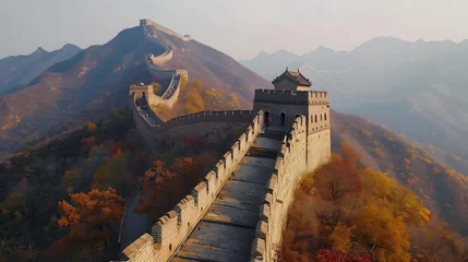 Store enrouleur occultant sans perçage Mur chinois The great wall of China , one of the most iconic landmarks in the world. It is a UNESCO World Heritage Site and a popular tourist destination.