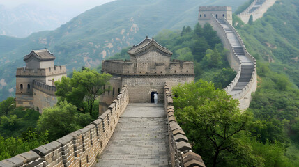The great wall of China is one of the most iconic landmarks in the world. It is a UNESCO World Heritage Site and a popular tourist destination.