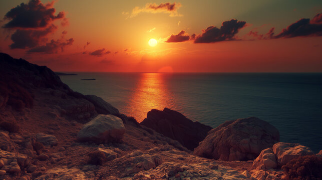 Celestial Crete Sunsets